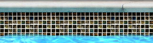 Saga Bronze Blend 1-1/8x1-1/8 Square Smooth, Lappato, Textured Porcelain  Mosaic