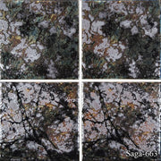 Saga Midnight Blue Smooth, Lappato, Textured 6x6 Porcelain  Tile