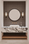Sahara Dark 1x12 Rectangle Matte Porcelain  Mosaic