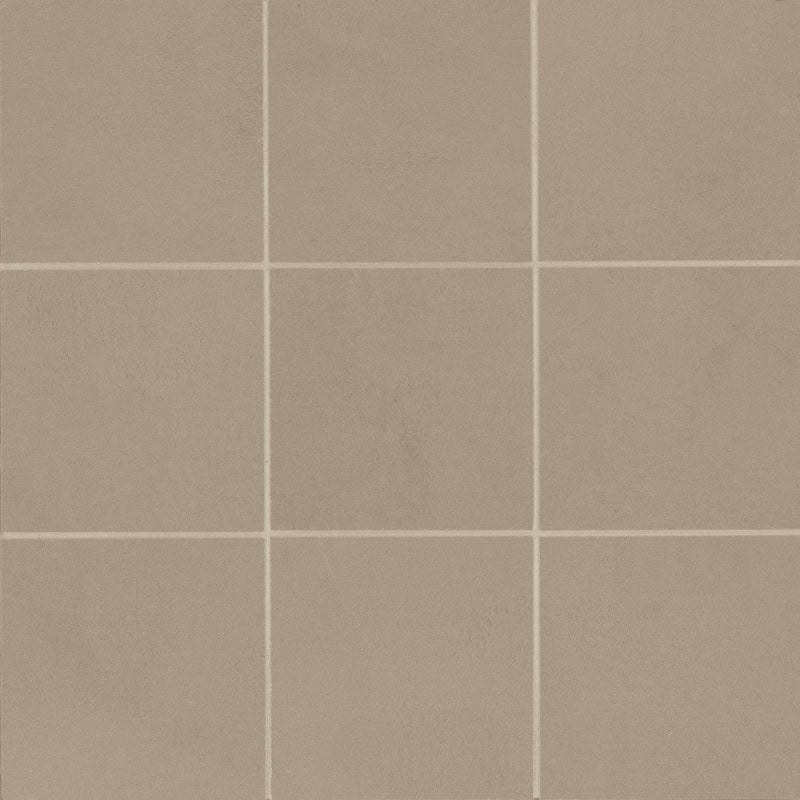 Sahara Taupe 4x4 Square Matte Porcelain  Mosaic