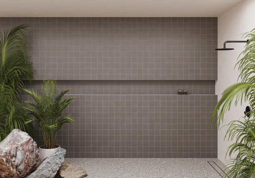 Sahara Taupe 4x4 Square Matte Porcelain  Mosaic