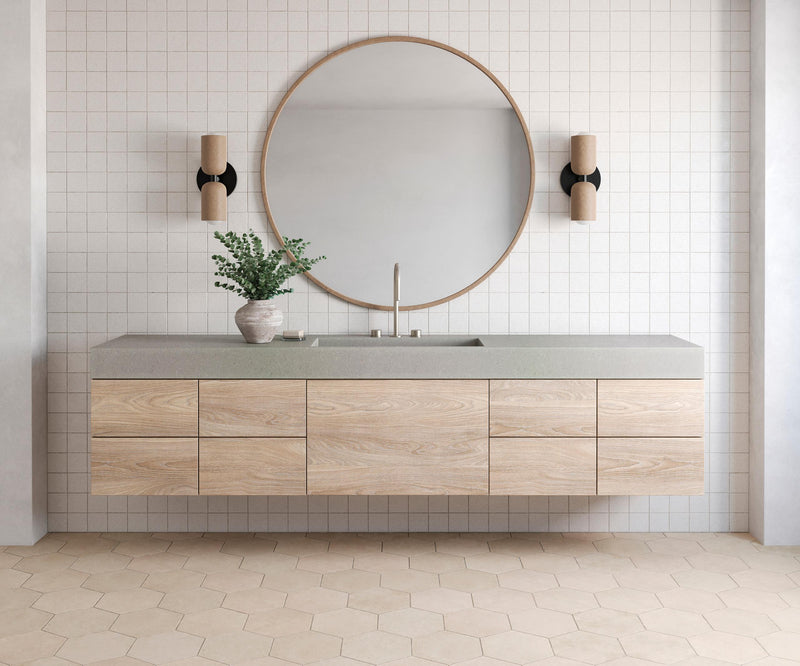 Sahara White 4x4 Square Matte Porcelain  Mosaic