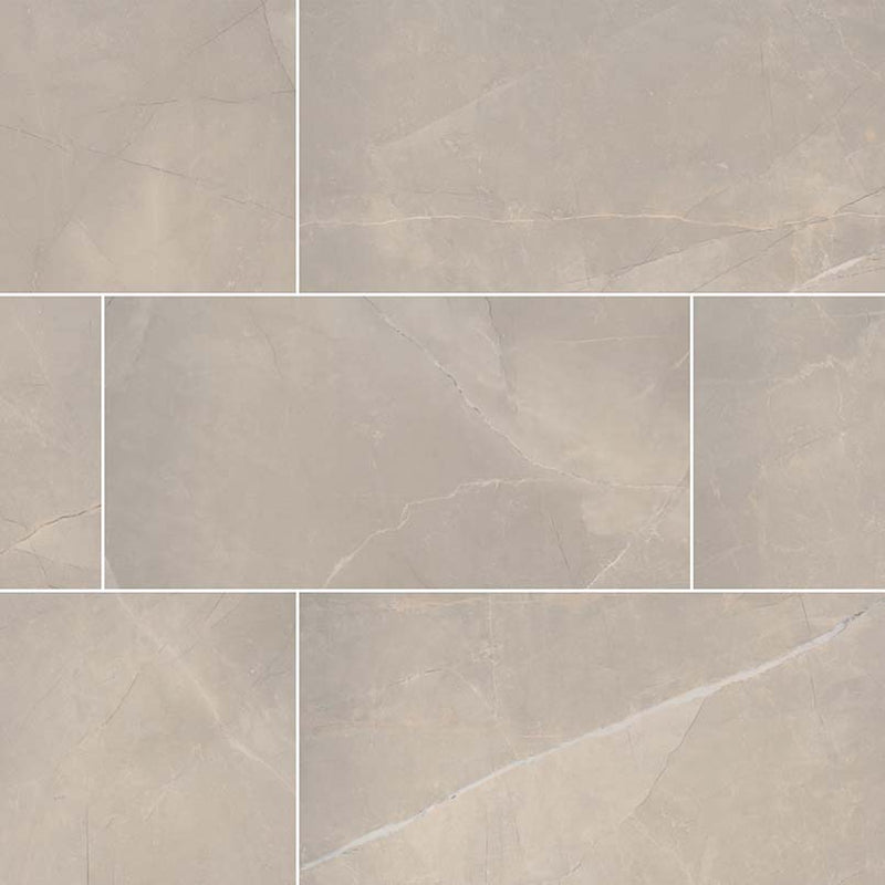 Sande Cream Polished 12x24 Porcelain  Tile