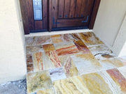 Sedona Fantastico Travertine Paver 16x16 Tumbled   1.25 inch