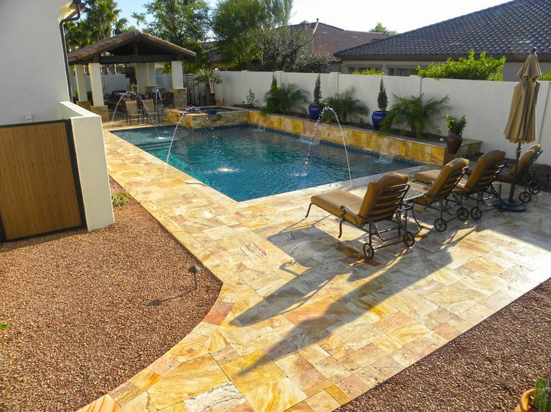 Sedona Fantastico Travertine Paver Pattern Tumbled