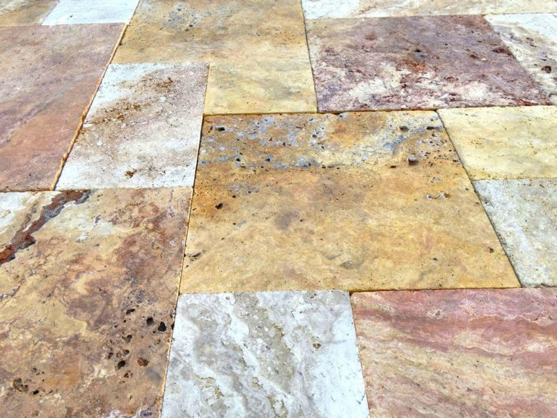 Sedona Fantastico Travertine Tile Pattern Brushed Chiseled