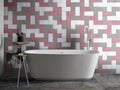 Senio Spatula Grigio Cemento Matte 4x8 Ceramic  Tile