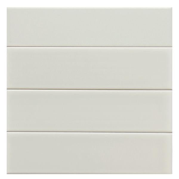 Senio Westport Alabaster Satin 0.5x8 Ceramic Quartino
