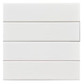 Senio Westport Bianca Glassa Satin 0.5x8 Ceramic Quartino