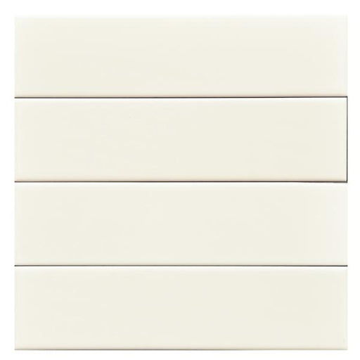 Senio Westport Ivory Satin 0.5x8 Ceramic Quartino