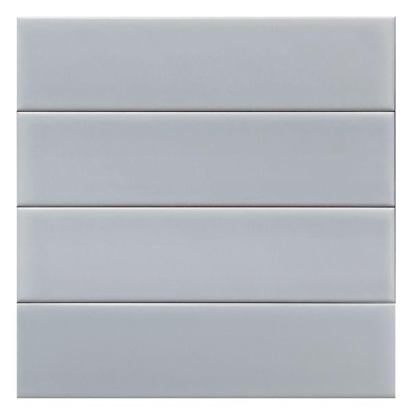 Senio Westport Silver Satin 2.5x10 Ceramic  Tile