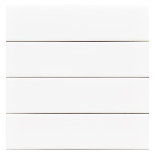 Senio Westport White Moon Satin 0.5x8 Ceramic Quartino