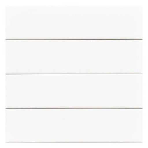 Senio Westport White Moon Satin 0.5x8 Ceramic Quartino