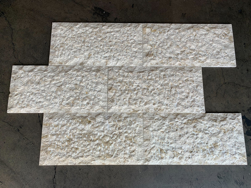 Shell Stone Limestone Veneer 12x24 Splitface — Solidshape