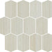 Shibusa Bianco 3x4 Elongated Hexagon  Porcelain  Mosaic