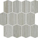 Shibusa Grigio 3x4 Elongated Hexagon  Porcelain  Mosaic