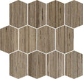 Shibusa Tortora 3x4 Elongated Hexagon  Porcelain  Mosaic