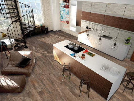 Shireen Mocha Matte 10x40 Porcelain  Tile