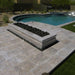 Silver Travertine Coping 16x24 Unfilled, Honed Bullnose  2 inch