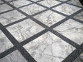 Silver Travertine Paver | Unfilled Chiseled | Grey | 12x12 in