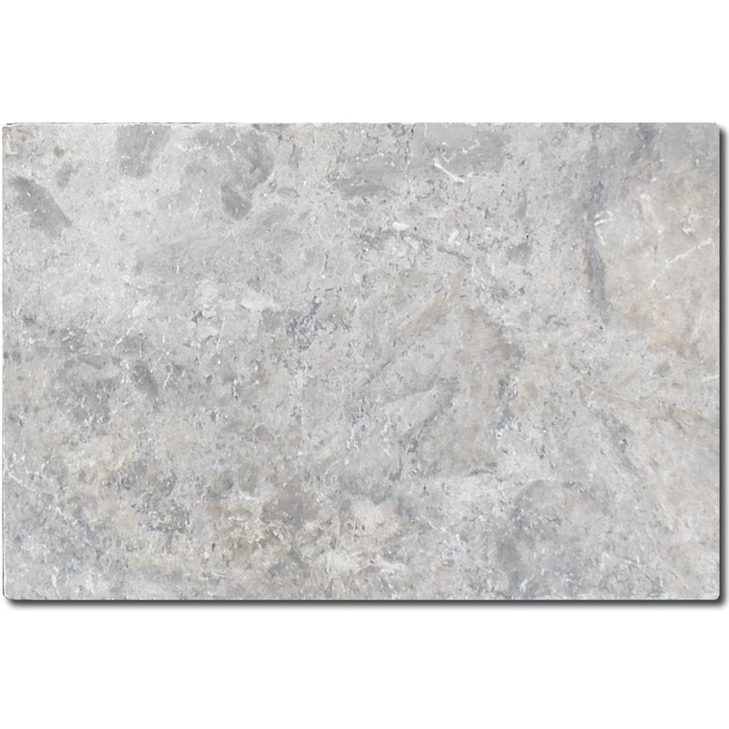 Silver Travertine Paver 16x24 Tumbled   1.25 inch