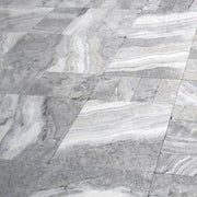 Silver Travertine Paver 24x24 Tumbled   1.25 inch