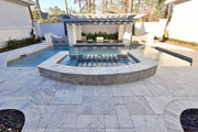 Silver Travertine Paver Pattern Tumbled