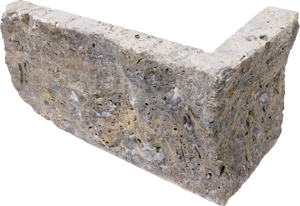 Silver Travertine Tile 4xrl Splitface