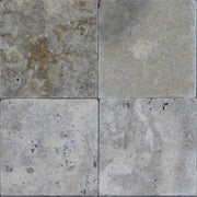 Silver Travertine Tile 6x6 Tumbled