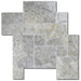 Silver Travertine Tile Pattern Honed, Filled Rectified