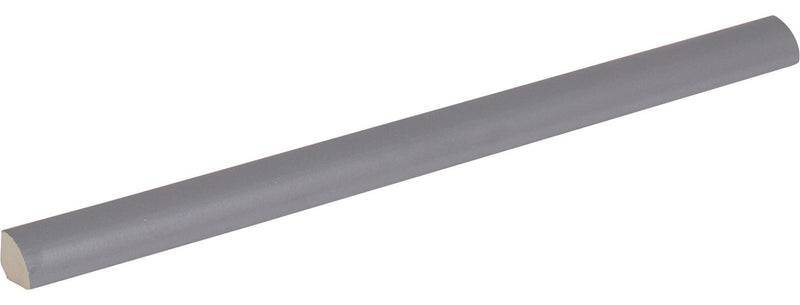 Smooth Smoke Matte 3/8x8 Ceramic Pencil Bullnose
