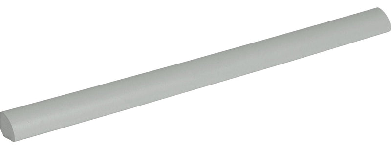 Smooth Tin Matte 3/8x8 Ceramic Pencil Bullnose