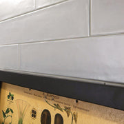 Smooth Tin Matte 4x24 Ceramic  Tile