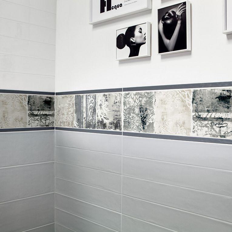 Smooth Tin Matte 8x24 Ceramic  Tile