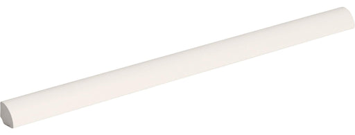 Smooth White Glossy 3/8x8 Ceramic Pencil Bullnose