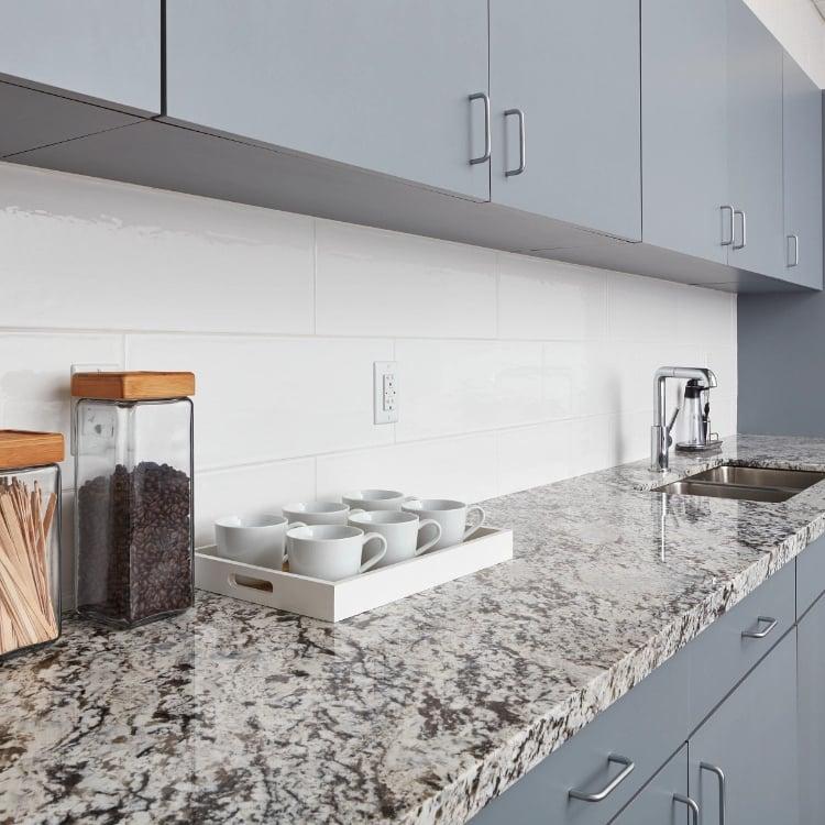 Smooth White Glossy 8x24 Ceramic  Tile