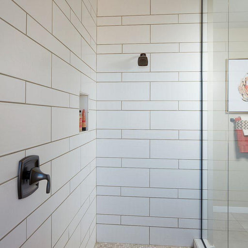 Smooth White Matte 4x24 Ceramic  Tile