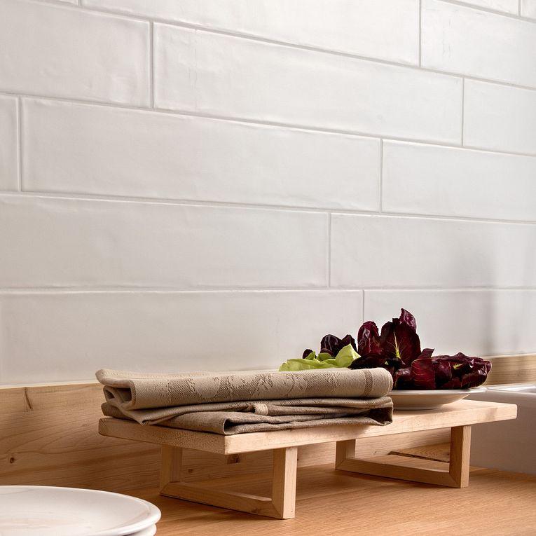 Smooth White Matte 4x24 Ceramic  Tile