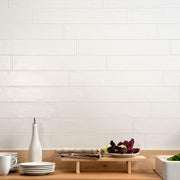 Smooth White Matte 4x24 Ceramic  Tile