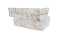 Snowy Caramel Quartzite Ledger Corner 6x12x6 Splitface