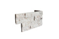 Snowy Caramel Quartzite Ledger Corner 6x12x6 Splitface