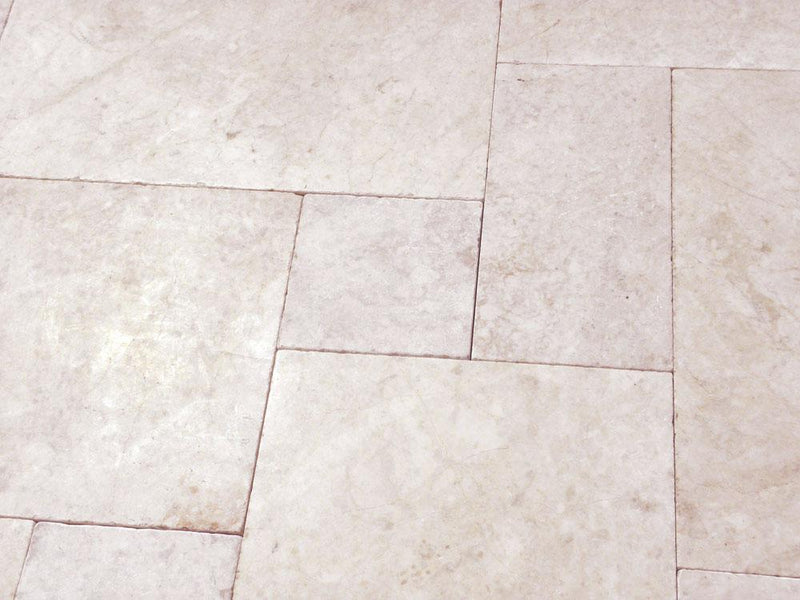 Sonoran Pearl Marble Paver Pattern Tumbled