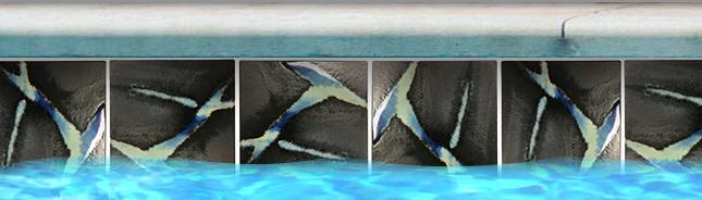 Sora Black Galaxy Smooth, Lappato 6x6 Porcelain  Tile