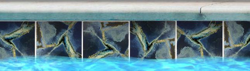 Sora Space Blue Smooth, Lappato 6x6 Porcelain  Tile