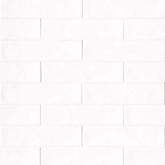 Sorrento Bianco Glossy 2.5x10.25 Ceramic  Tile