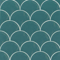 Sorrento Turchese Wave Glossy 6x7 Ceramic  Tile