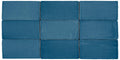 St Tropez Azul Glossy 2.5x5 Ceramic Bullnose