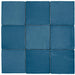 St Tropez Azul Glossy 5x5 Ceramic  Tile