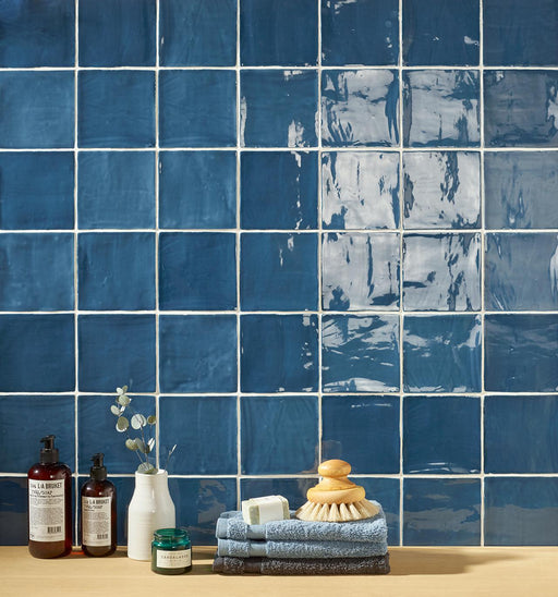 St Tropez Azul Glossy 5x5 Ceramic  Tile