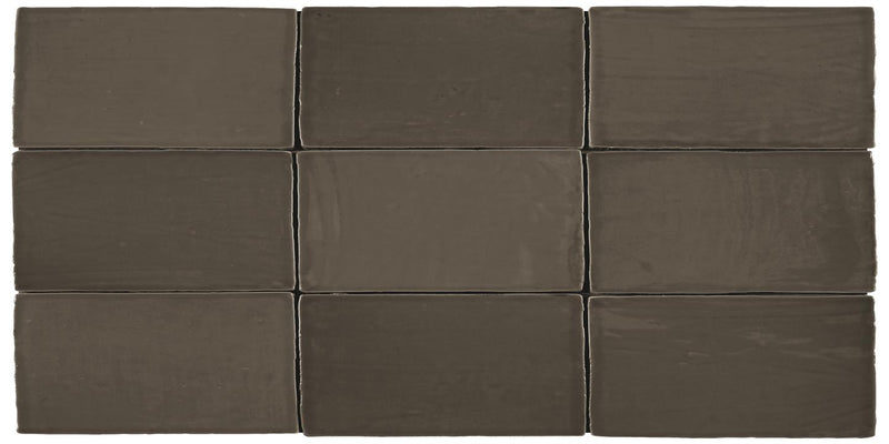 St Tropez Bronce Glossy 2.5x5 Ceramic Bullnose